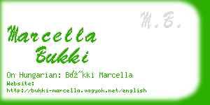 marcella bukki business card